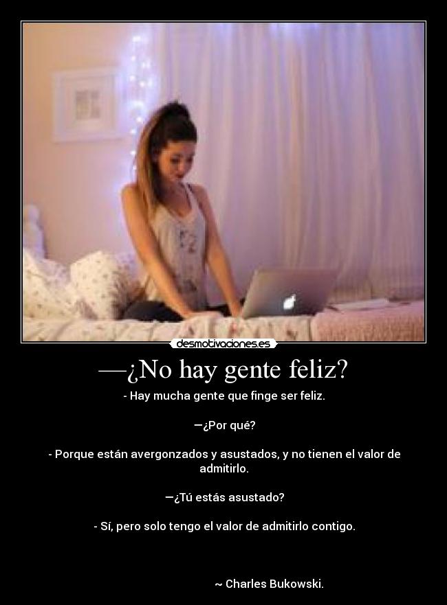 —¿No hay gente feliz? - 