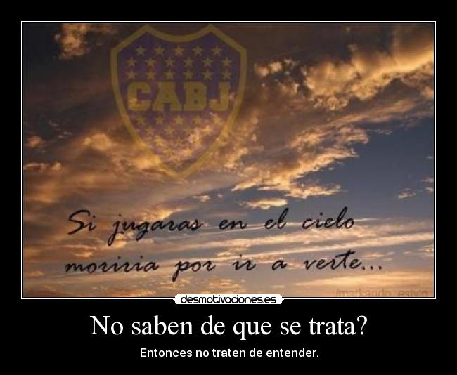 No saben de que se trata? - 