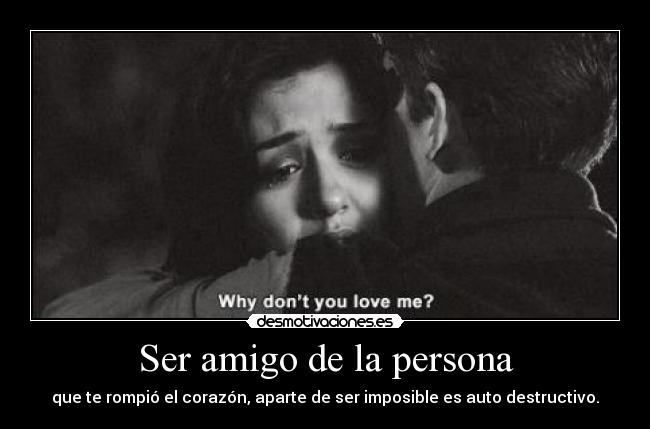 Ser amigo de la persona -