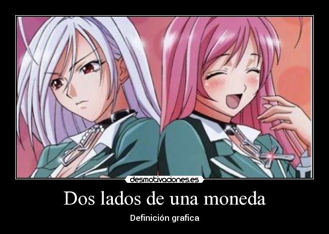Dos lados de una moneda - Definición grafica