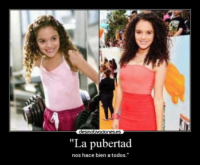 La pubertad - nos hace bien a todos.
