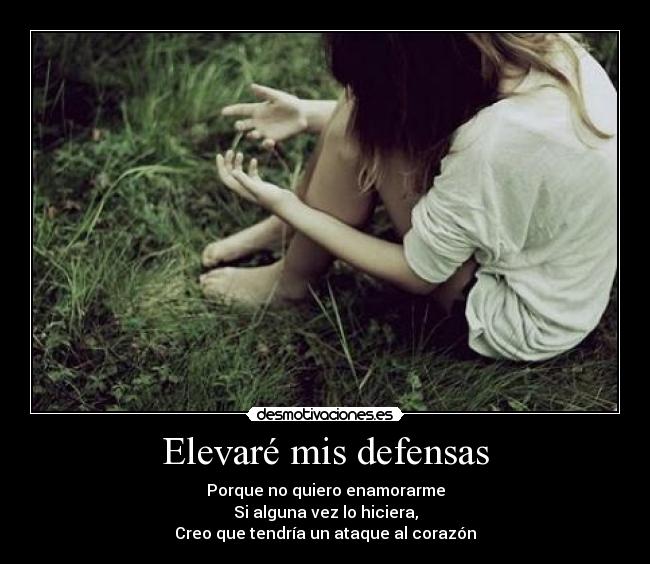 Elevaré mis defensas -