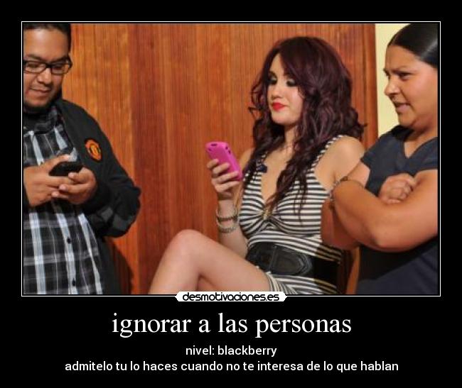 ignorar a las personas -
