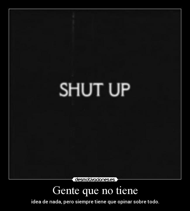 Gente que no tiene - 