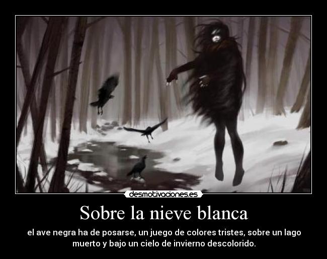 Sobre la nieve blanca -