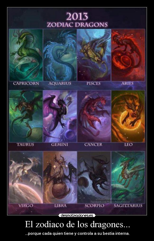 El zodiaco de los dragones... -