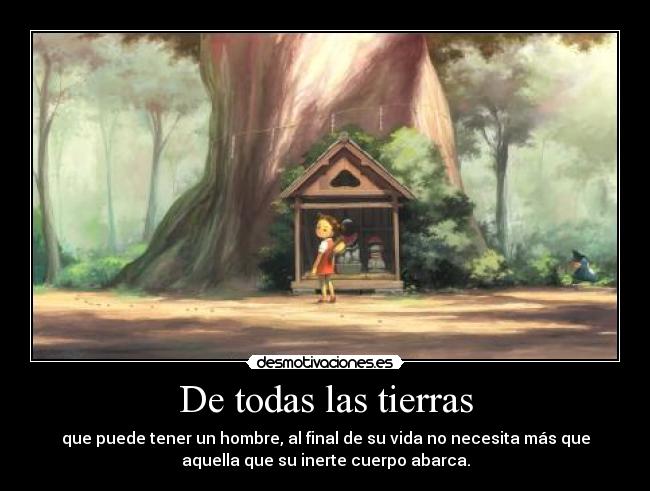 carteles cuanta tierra necesita hombre lev tolstoi harukaze desmotivaciones