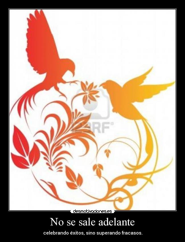 No se sale adelante - celebrando éxitos, sino superando fracasos.