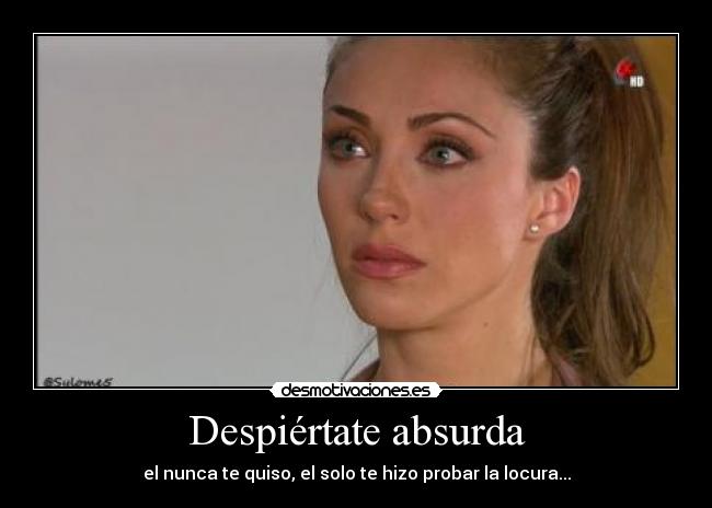 Despiértate absurda - el nunca te quiso, el solo te hizo probar la locura...