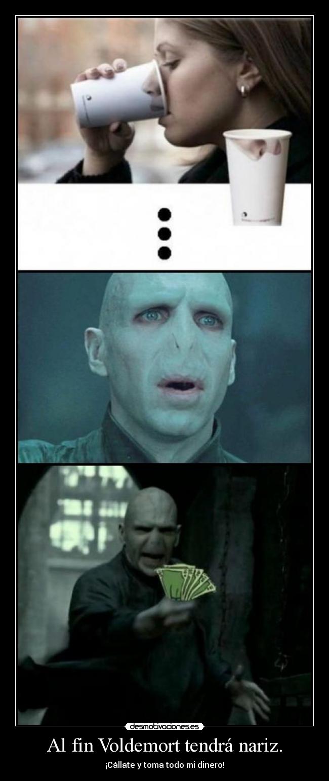 Al fin Voldemort tendrá nariz. -