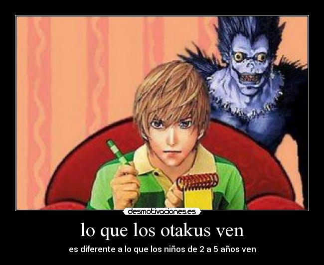 lo que los otakus ven - es diferente a lo que los niños de 2 a 5 años ven