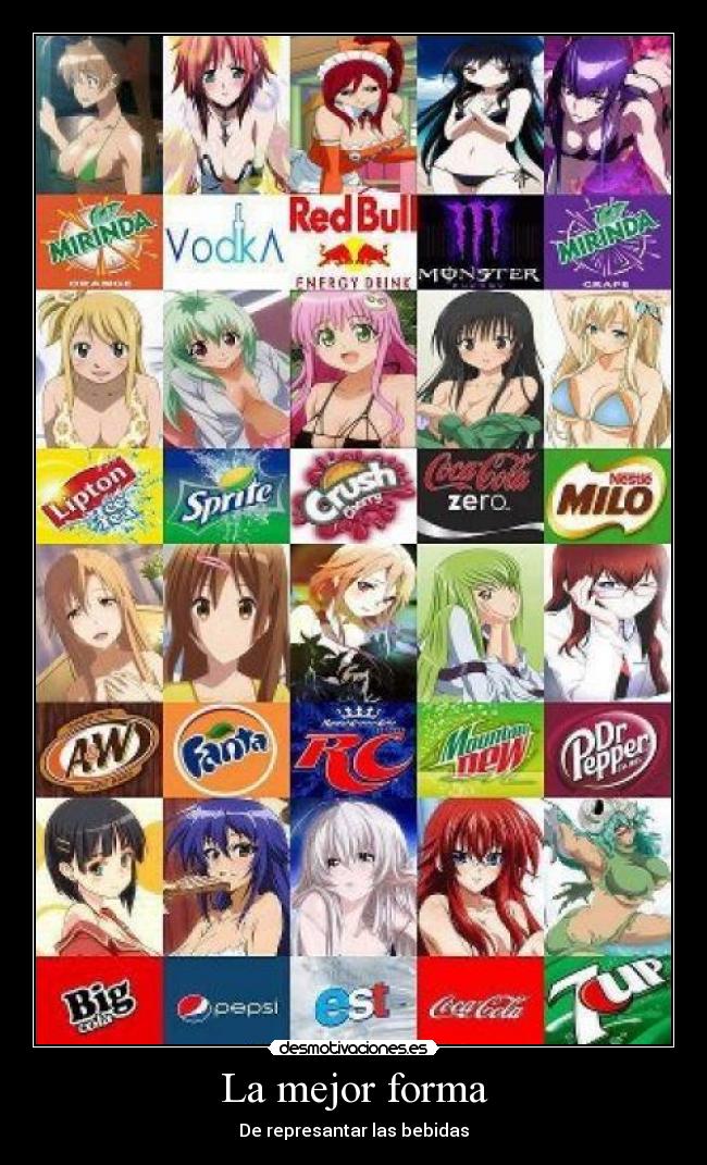 La mejor forma - De represantar las bebidas