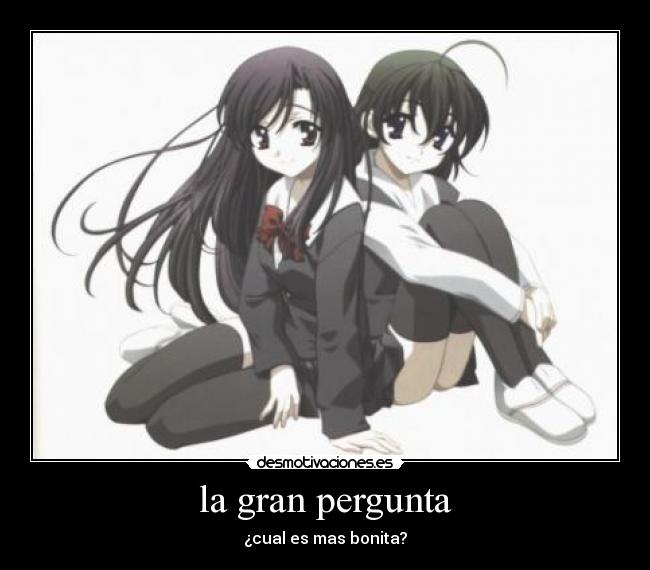 la gran pergunta - ¿cual es mas bonita?