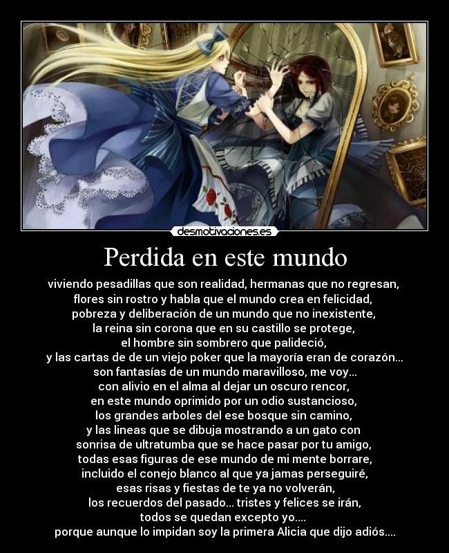 Perdida en este mundo -