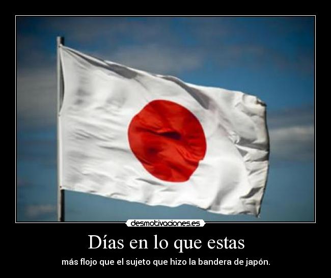 Días en lo que estas -