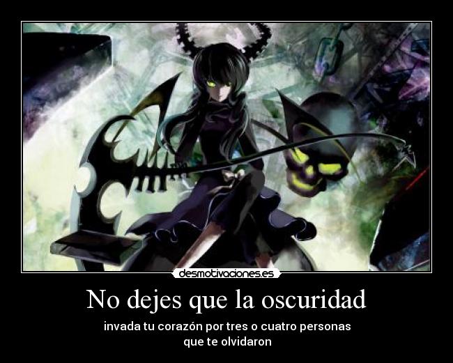 No dejes que la oscuridad - 