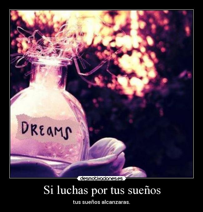 Si luchas por tus sueños - 
