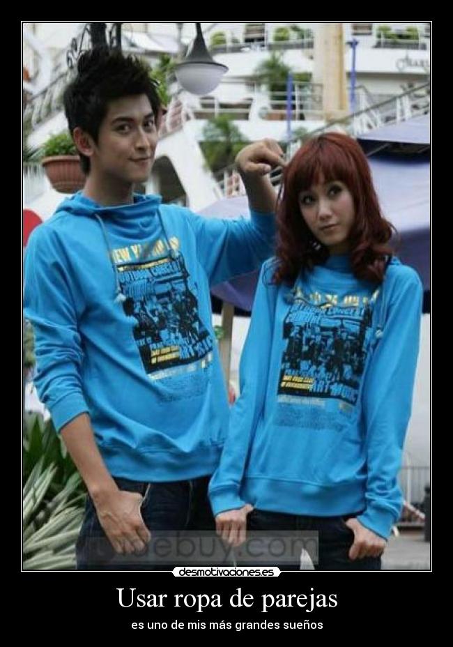 Usar ropa de parejas - 