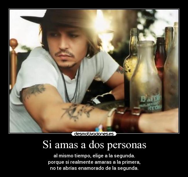 Si amas a dos personas -