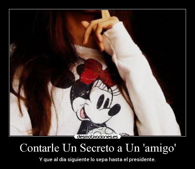 Contarle Un Secreto a Un amigo -
