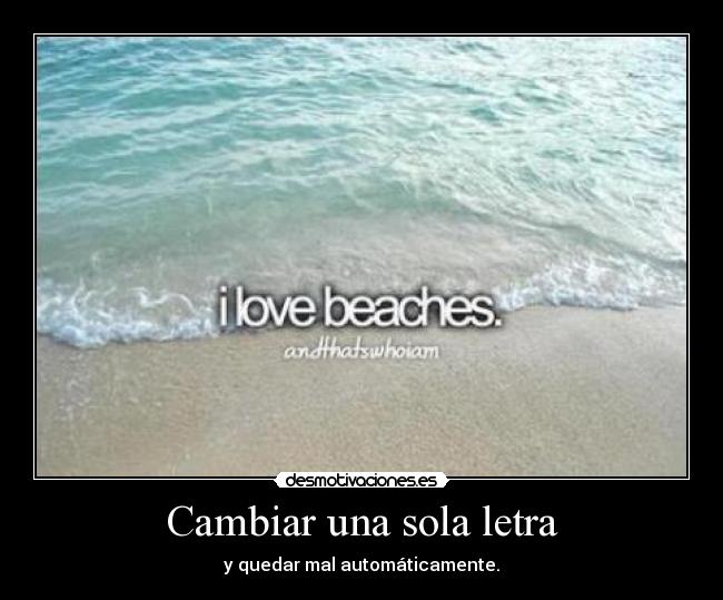 Cambiar una sola letra -