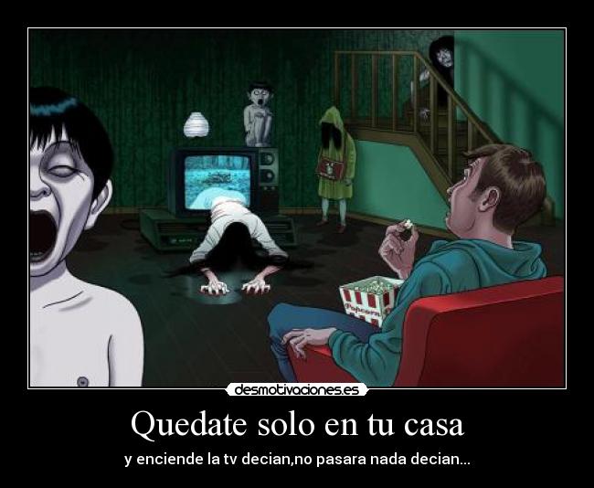 Quedate solo en tu casa - y enciende la tv decian,no pasara nada decian...