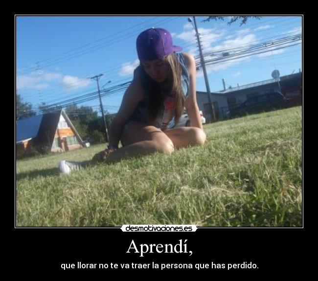 Aprendí, - 