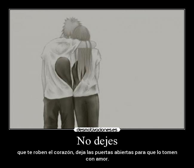 No dejes -