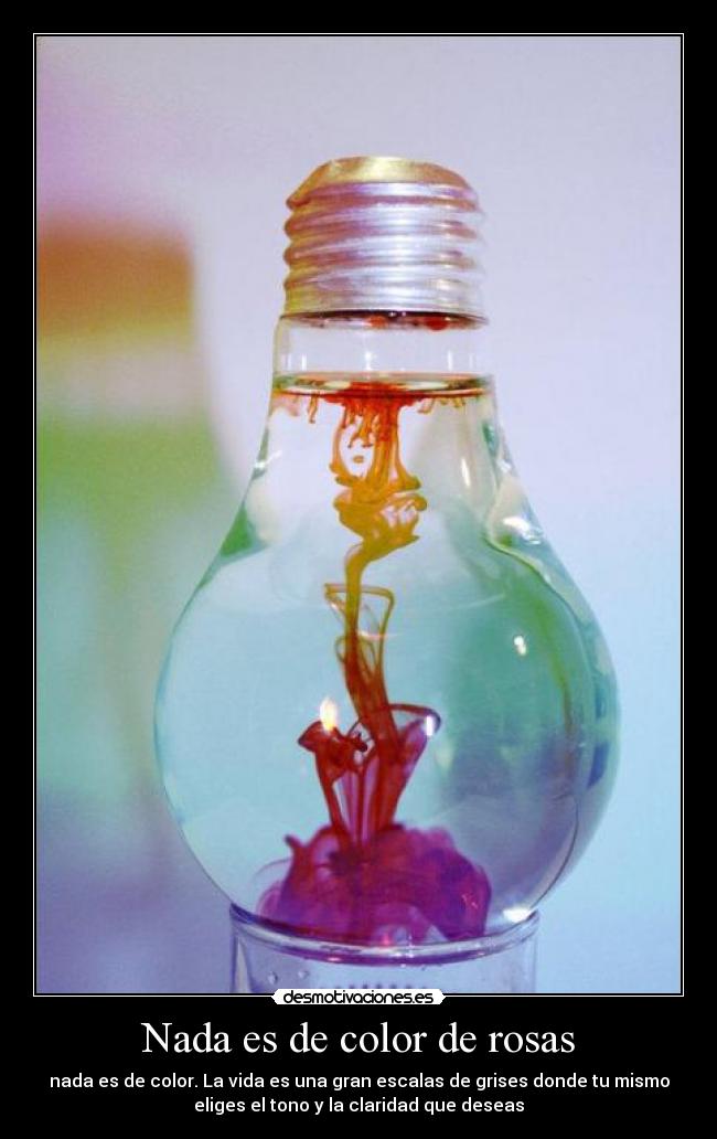 Nada es de color de rosas -