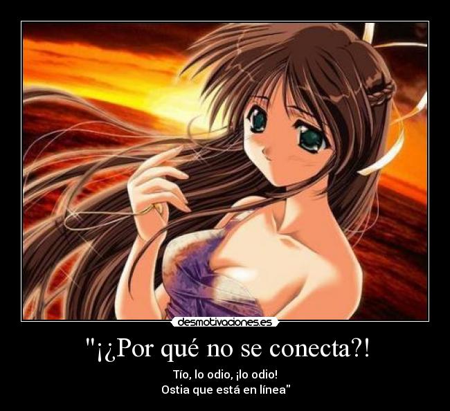 ¡¿Por qué no se conecta?! - Tío, lo odio, ¡lo odio!
Ostia que está en línea