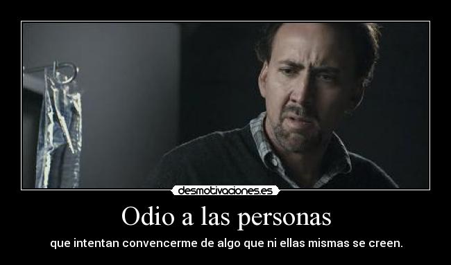 Odio a las personas - 