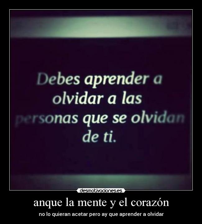 carteles corazon olvidar desmotivaciones