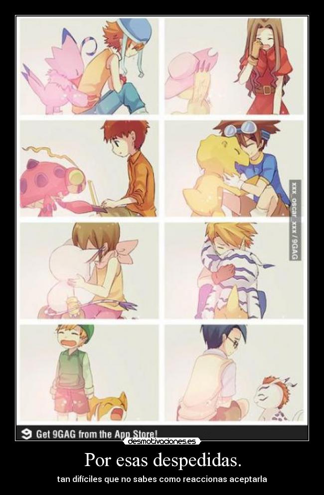 Por esas despedidas. - 