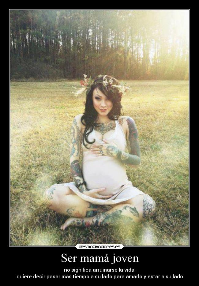 carteles madre joven desmotivaciones