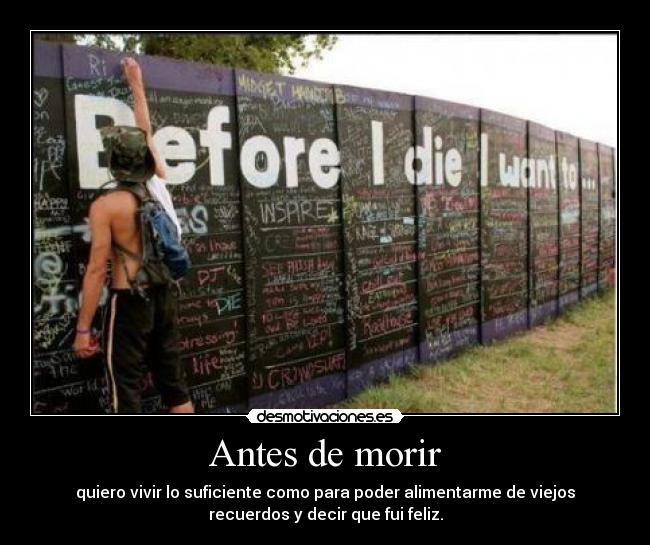 Antes de morir - 