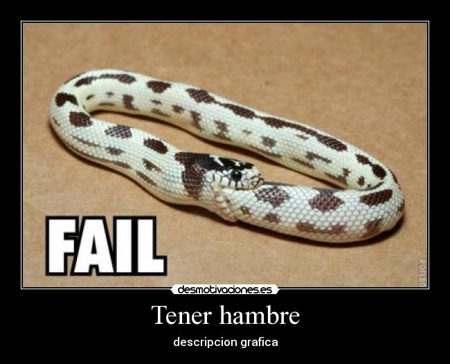 Tener hambre -