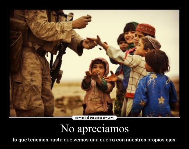 No apreciamos -