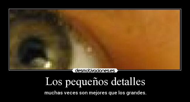 Los pequeños detalles -