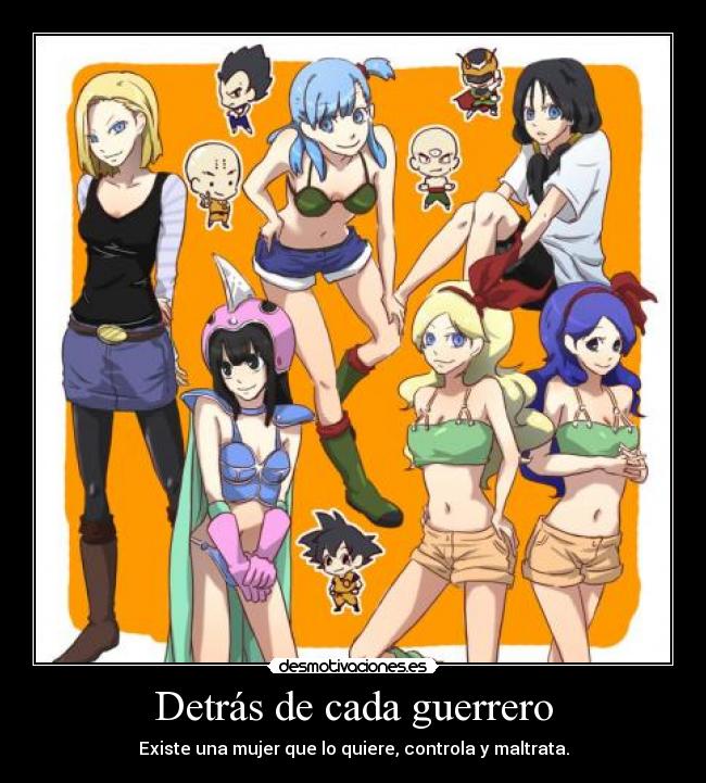 carteles goku vegeta tenshinhan krillin jacb karol deivi linz milk bulma lunch a18 desmotivaciones