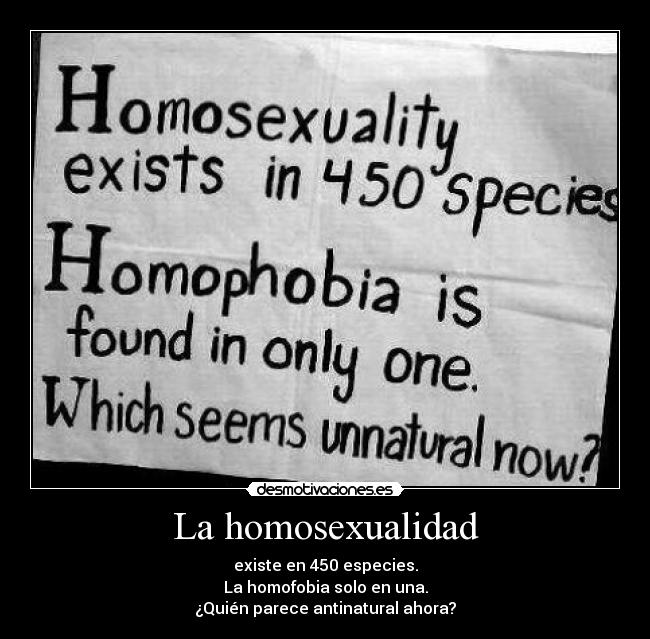 La homosexualidad -