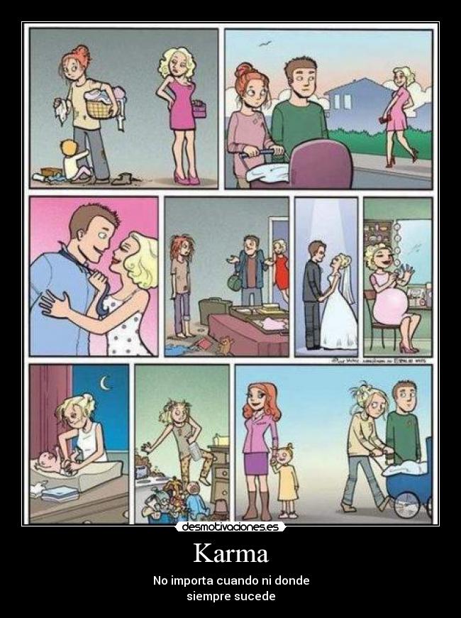 carteles lirico humanidad karma vuelta nuevo desmotivaciones