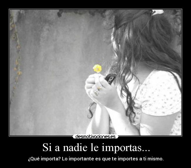 Si a nadie le importas... - 