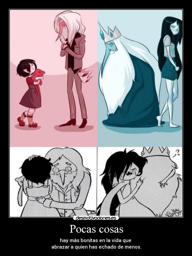 Pocas cosas - hay más bonitas en la vida que
abrazar a quien has echado de menos.