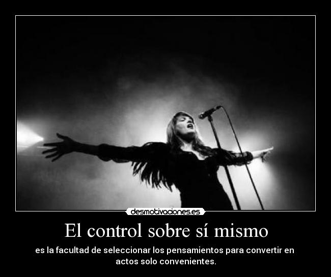 El control sobre sí mismo - 