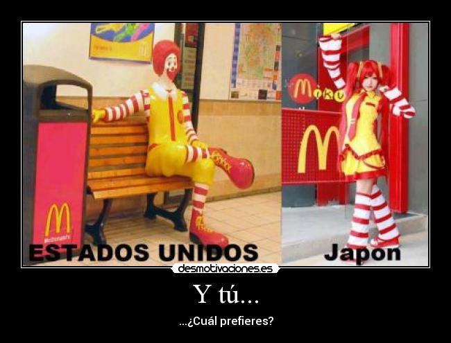 Y tú... - ...¿Cuál prefieres?