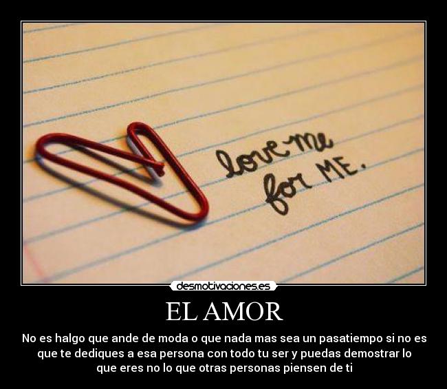 EL AMOR -