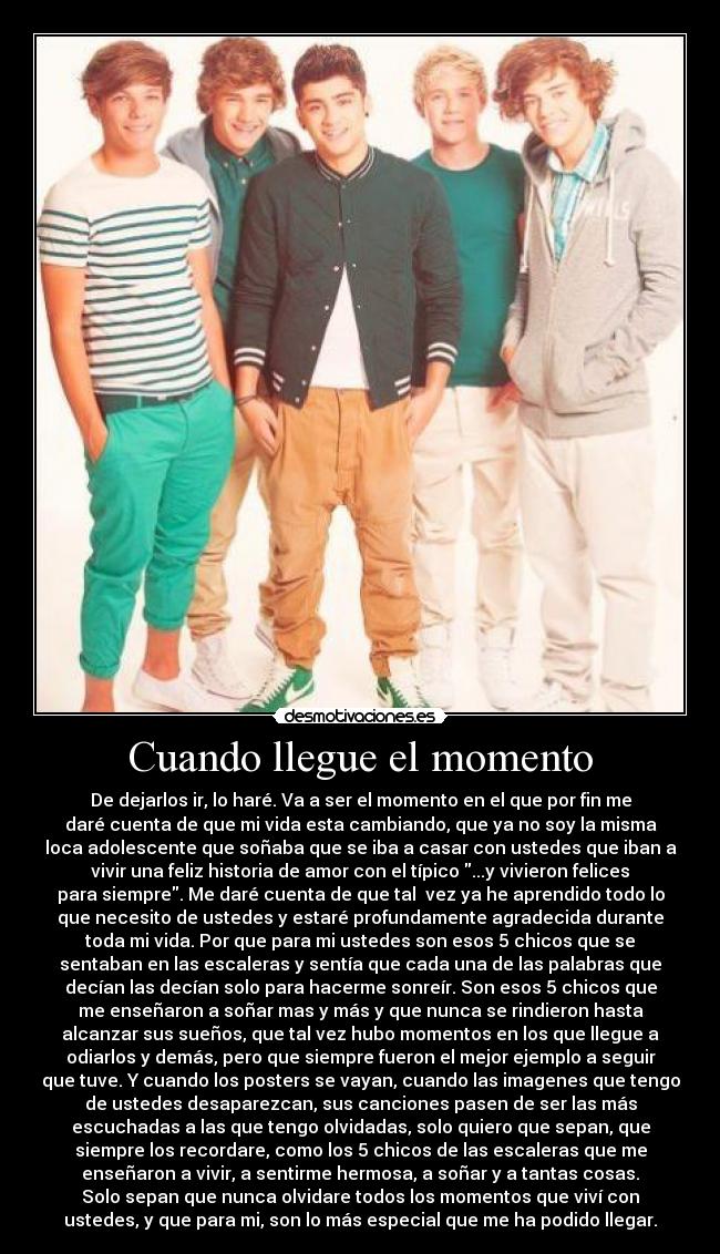 Cuando llegue el momento -