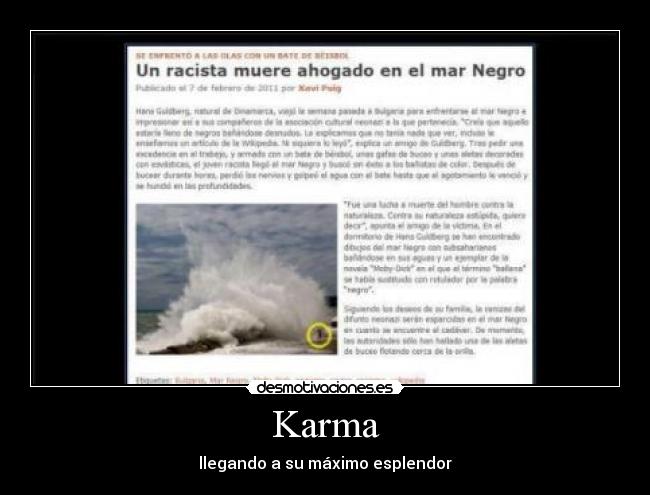 carteles karma llegando maximo esplendor desmotivaciones
