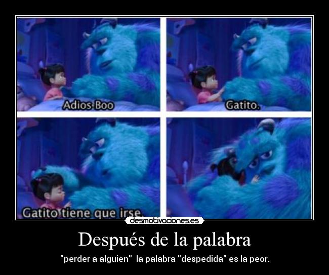 Después de la palabra -