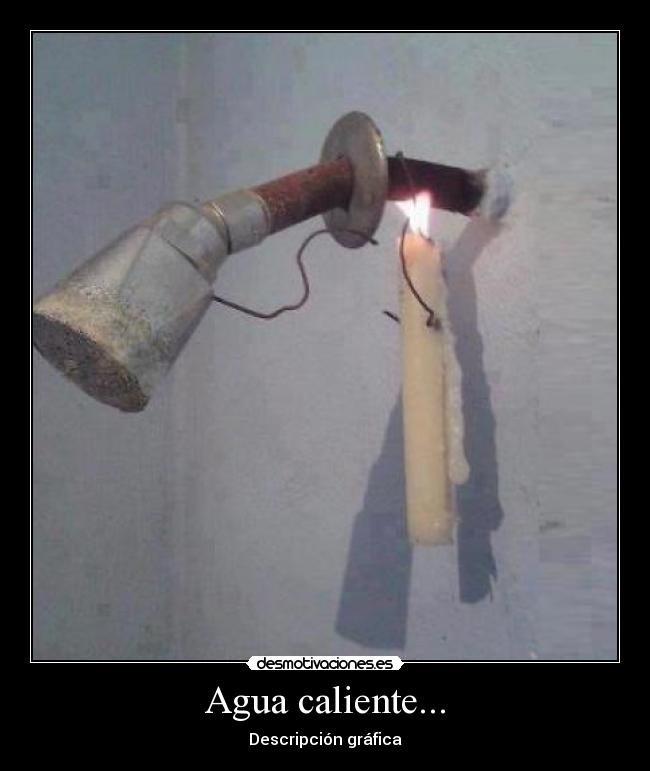 Agua caliente... - Descripción gráfica